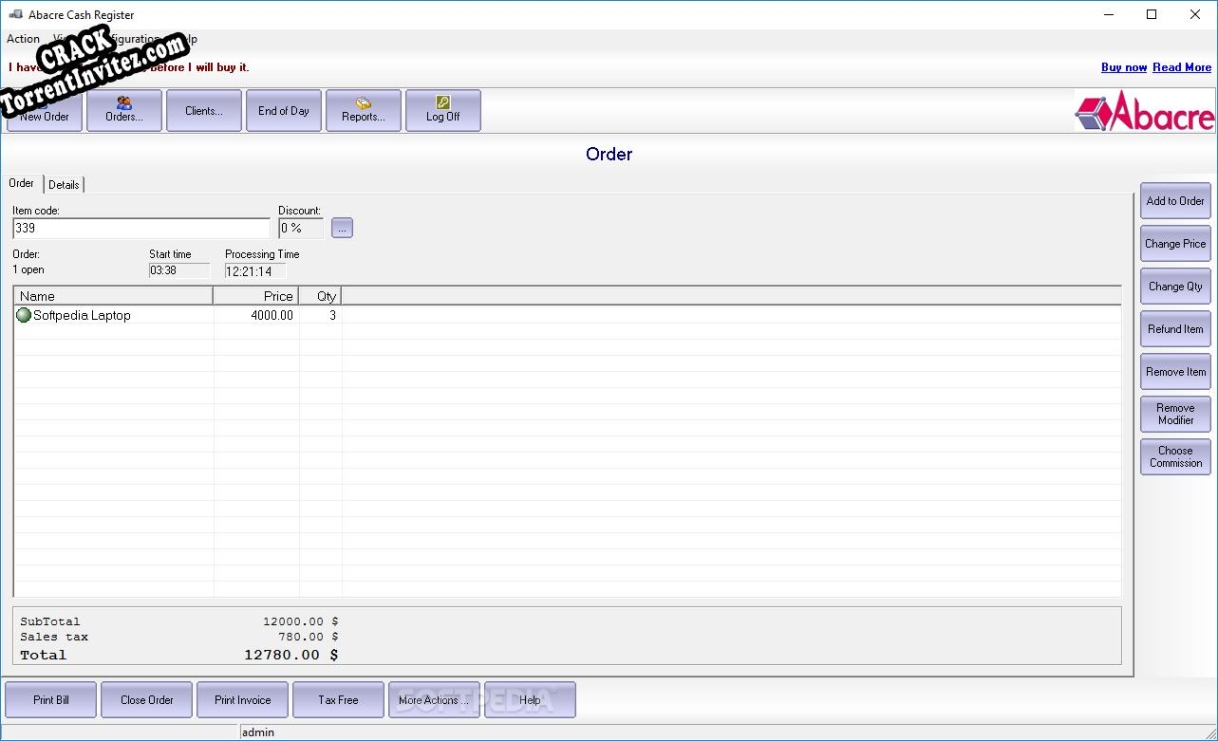 Abacre Cash Register Key generator