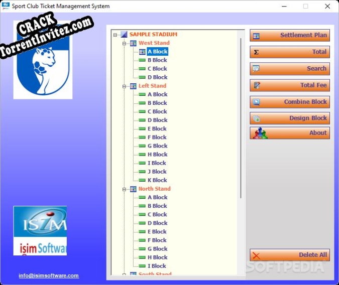 Key generator (keygen) isimSoftware Sport Club Ticket Management System
