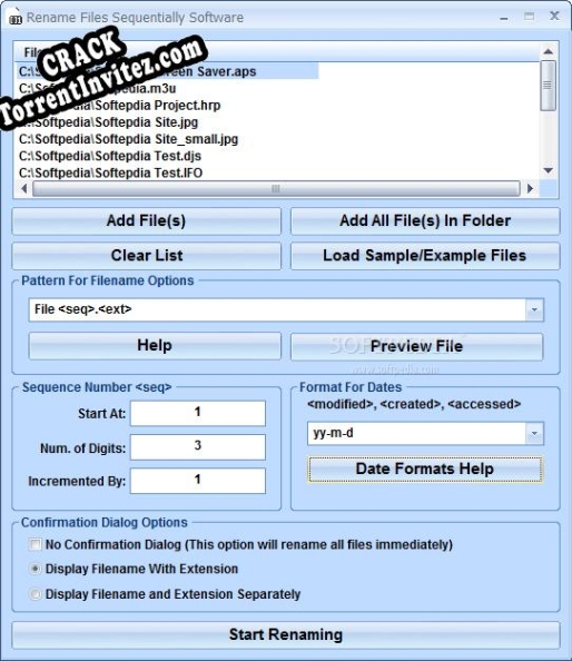 Rename Files Sequentially Software serial number generator